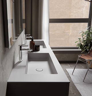 Фото дизайнерской мебель для ванны «Brenta» коллекции Simple