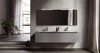 Фото дизайнерской мебель для ванны «Brenta» коллекции Simple